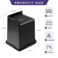 thumbnail image 3 of Sunifier 6" Heavy Duty Furniture Risers, L Shape Design, Supports 7000 lbs, 4 Pack, Black, 3 of 6