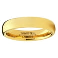thumbnail image 3 of Metal Masters Men Women Unisex Goldtone Tungsten Wedding Band Engagement Ring 4mm Dome 7.5, 3 of 6