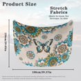 thumbnail image 5 of KUIFORTI Butterfly Car Hood Cover Wrap Super Elastic Polyester Fabrics Boho Car Accessories for Women Men All Season Protection Breathable Hood Covers for Cars, Easy to Clean and Install, 5 of 6