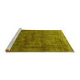 thumbnail image 2 of Ahgly Company Machine Washable Indoor Rectangle Oriental Yellow Industrial Area Rugs, 3' x 5', 2 of 4