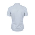 thumbnail image 3 of INSPIRE CHIC Men's Short Sleeves Polka Dots Button Down Shirt White 50, 3 of 7