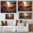 thumbnail image 4 of Designart "Colorfully Fused Countryside Landscape I" Countryside Floater Framed Canvas Wall Art, 4 of 5