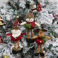 thumbnail image 4 of Muñeco de árbol de Navidad, muñeco de copo de nieve de felpa de dibujos animados, adornos colgantes de árbol de Navidad para regalos de vacaciones para niños, 4 of 4
