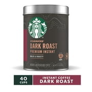 Starbucks Premium Instant Coffee, Dark Roast Instant Coffee, 3.17 Oz