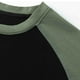 thumbnail image 4 of Sudadera sin capucha para hombre, de terciopelo de doble cara, cuello redondo, con bloques de color, versátil, para exteriores, camiseta básica, sudadera informal de manga larga, sudadera con capucha, 4 of 5