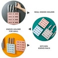thumbnail image 5 of Soporte de pared para cuchillos, sin perforaciones, para cocina, 5 of 5