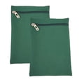 thumbnail image 1 of 2 piezas de bolsillo lateral cosido con cremallera, billetera pequeña, bolsa para teléfono, bolsa de seguridad para viajes Verde, 1 of 9