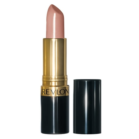 Revlon Super Lustrous Lipstick with Vitamin E and Avocado Oil, Cream Lipstick in Nude, 755 Bare It All, 0.15
