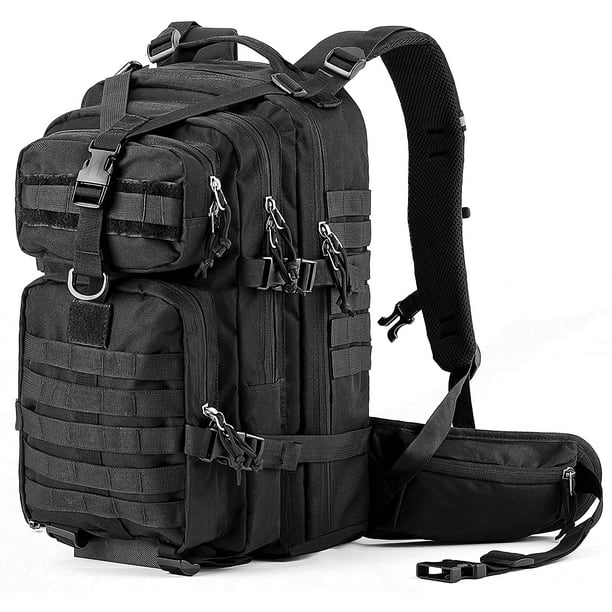 RUPUMPACK 33L Army Tactical Backpack for Hiking Men Women Black adults ...