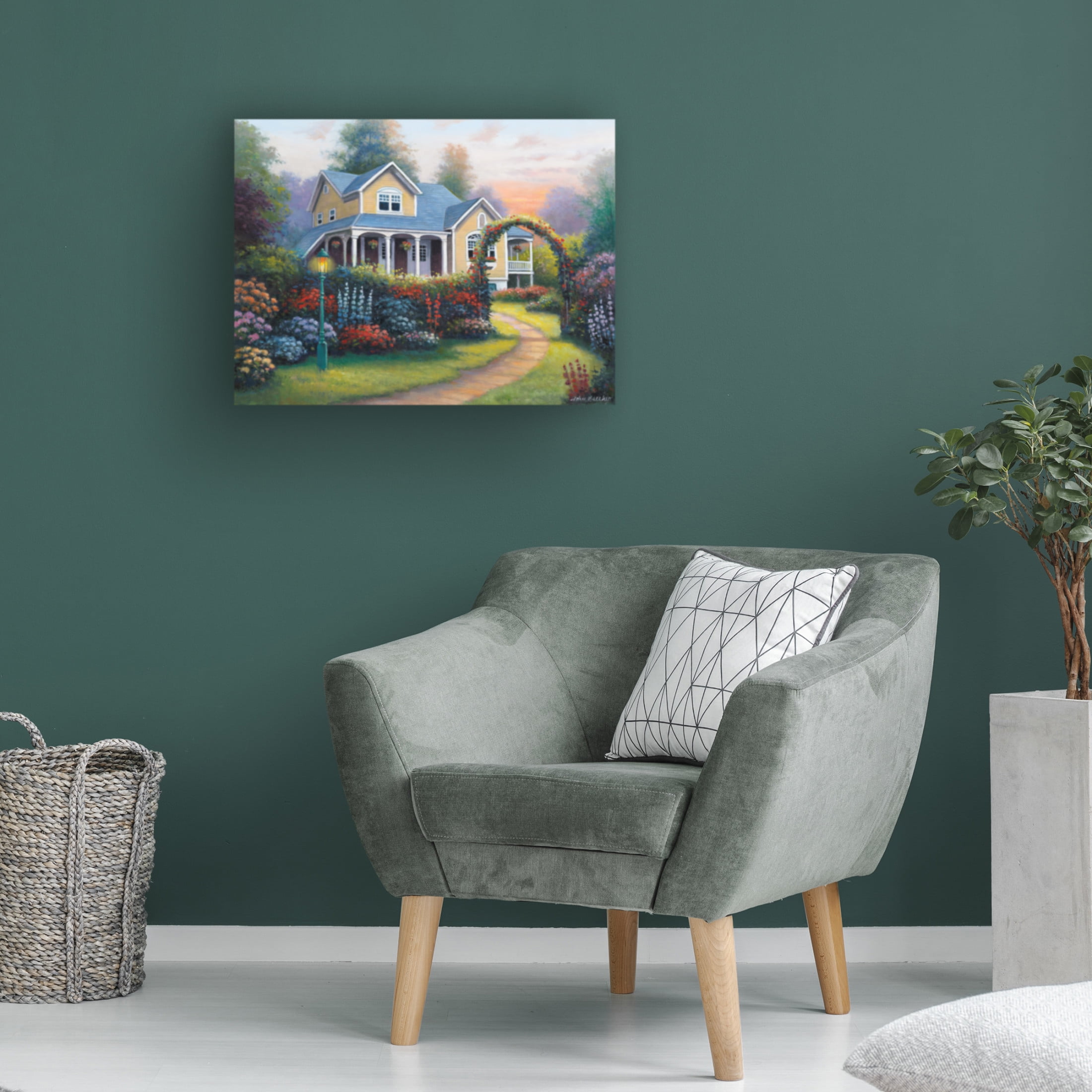 Canvas Wall Art - John Zaccheo 'Delightful Glow' Wall Art for Living Room, Bedroom, or Office Décor by Trademark Fine Art - 24 x 18 Inches