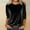 01# Black, variant on Velvet Tops for Women Long Sleeve Crewneck Dressy Elegant Date Night Velour Shirts, White L