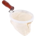 thumbnail image 1 of Reusable Coffee and Tea Filter - Flannel Cloth With Wood Handle, Pour Over Dripper Bag, Sock for Home Office Use, Dripping Strainer (M), 1 of 8