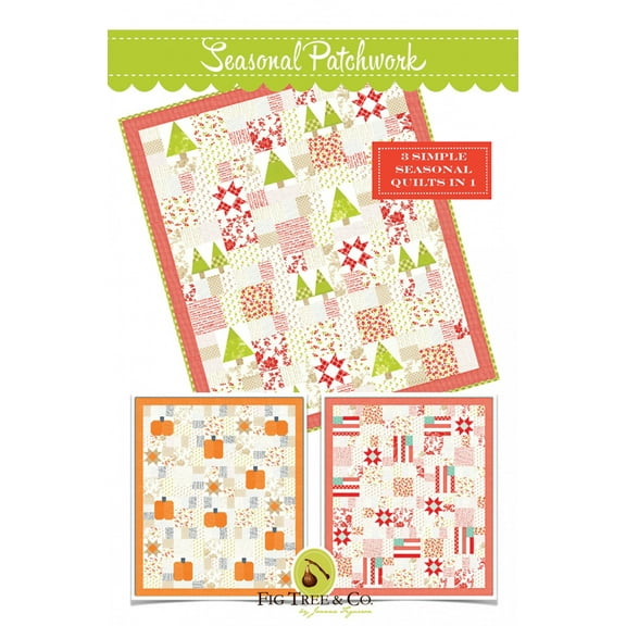 Seasonal Patchwork Quilt Pattern by Fig Tree Quilts