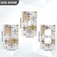 thumbnail image 7 of Yayeee Duplex Wall Plate 1-Gang 4.5"x2.7" Home Receptacle Light Switch Decorative Outlet Cover, Colorful Airplanes Pattern, 7 of 7