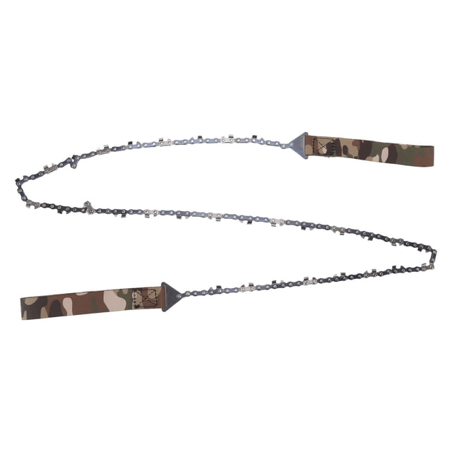Survival Chain Saw, 48in 65 Manganese Steel Comfortable To Grip Hand Chain Saw For Camping