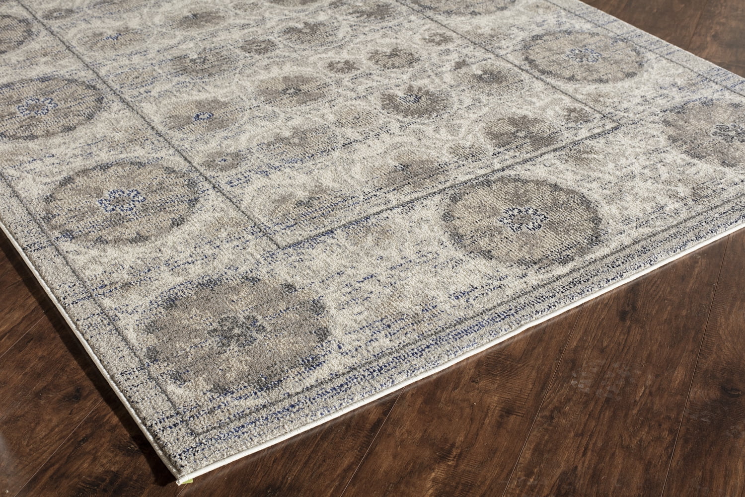 Rugs America Beverly Collection grey Ivory BV100B Transitional Abstract Area Rug 7'10" x 9'10"