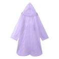 thumbnail image 4 of AWZXDE Disposable Portable Thickened Loose Rain Poncho for Men and Women, Multifunctional Casual Wear for Rainy Days Purple,One Size, 4 of 4
