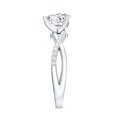 thumbnail image 3 of Rosec Jewels - Lab Created Diamond Heart Engagement Ring 1 ct - 7 mm - Ef-Vs Quality, 925 Sterling Silver, US 4.50, 3 of 8