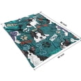 thumbnail image 4 of Boston Terrier with Bones and Paws Blanket,Comfortable Soft Flannel Throw Blanket,All Season,Warm Lightweight Blankets for Sofa Bed Couch Living Room Chair,60"x80"(150x200cm), 4 of 4