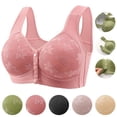 thumbnail image 4 of Cyglowse Front Closure Bras for Older Women, Daisy Bras Multicolor Bras for Women 17B52 Front Clasp Bras for Women Plus Size 36, 4 of 9