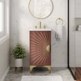 thumbnail image 2 of Sink Vanity Cabinet, White Walnut, Wood, Hotel Bedroom Bathroom, Modern Contemporary HB34661, 2 of 11