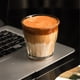 thumbnail image 4 of Taza de café con rayas verticales, vaso transparente sin plomo, 3 tamaños, 4 of 6