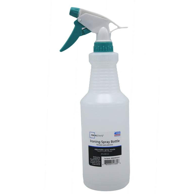 4 pack Mainstays 28 Ounce Size Teal Splash Ironing Plastic Spray Bottle Walmart