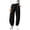 Black, variant on Pileajo Women's Casual Wide Leg Pants Drawstring High Waist Trousers Going out Jogger Pants with Side Pockets
