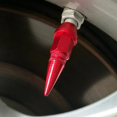 thumbnail image 3 of 4X Red Long Impal Style Polished Aluminum Tire Valve Stem Caps, 3 of 5