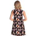 thumbnail image 2 of Bixox Colorful bow with polka dots Print Women's Sleeveless A-Line Dress with Pockets, Casual Knee-Length Tank Dress for Summer-X-Large, 2 of 7