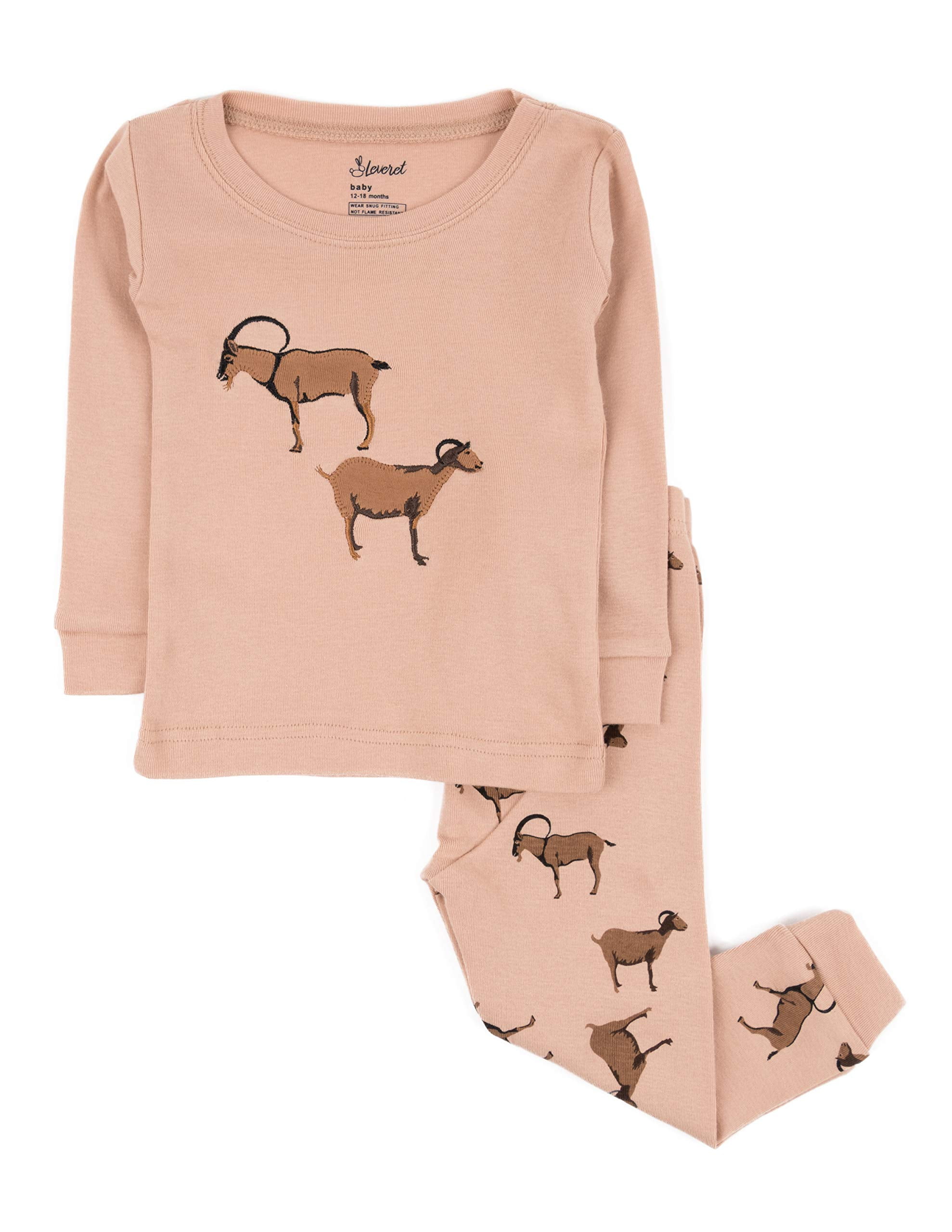 Leveret Kids /& Toddler Pajamas Boys Girls Unisex 2 Piece Pjs Set 100/% Cotton Sleepwear 12 Months-14 Years
