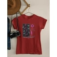 thumbnail image 3 of Groovy Techno Style Art T-Shirt Women -Image by Shutterstock, Female 3X-Large, 3 of 4