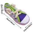 thumbnail image 3 of Squeaky Shoe Dog Toy, Durable Plastic Chew for Teething Puppies, Interactive Sneaker Shape for Small Dogs 1 Pack, Funny Pet Bite Toy 7.1 Inch, 3 of 6