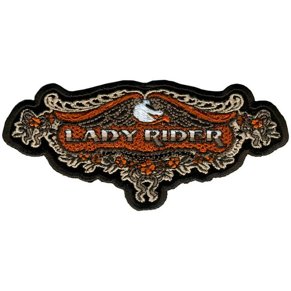 Hot Leathers PPA3980 Lace Eagle Lady Rider Patch 5" x 2" 5 Width x 2 Height Inches