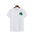 thumbnail image 3 of AherBiu Hauts de la Saint-Patrick pour Femmes Manches Courtes Imprimés Décontractés Basiques, 3 of 7