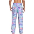 thumbnail image 7 of Salouo Watercolor Sea Shells 1 Print Pajama Pants for Men, Lounge Pants Elastic Waistband Casual Men's sleepwear Loungewear Sleep Pajama Pant -XX-Large, 7 of 7