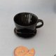 thumbnail image 2 of Coffee Filter Cup, Single Cup Black Ceramic Coffee Dripper, L, 2 of 5