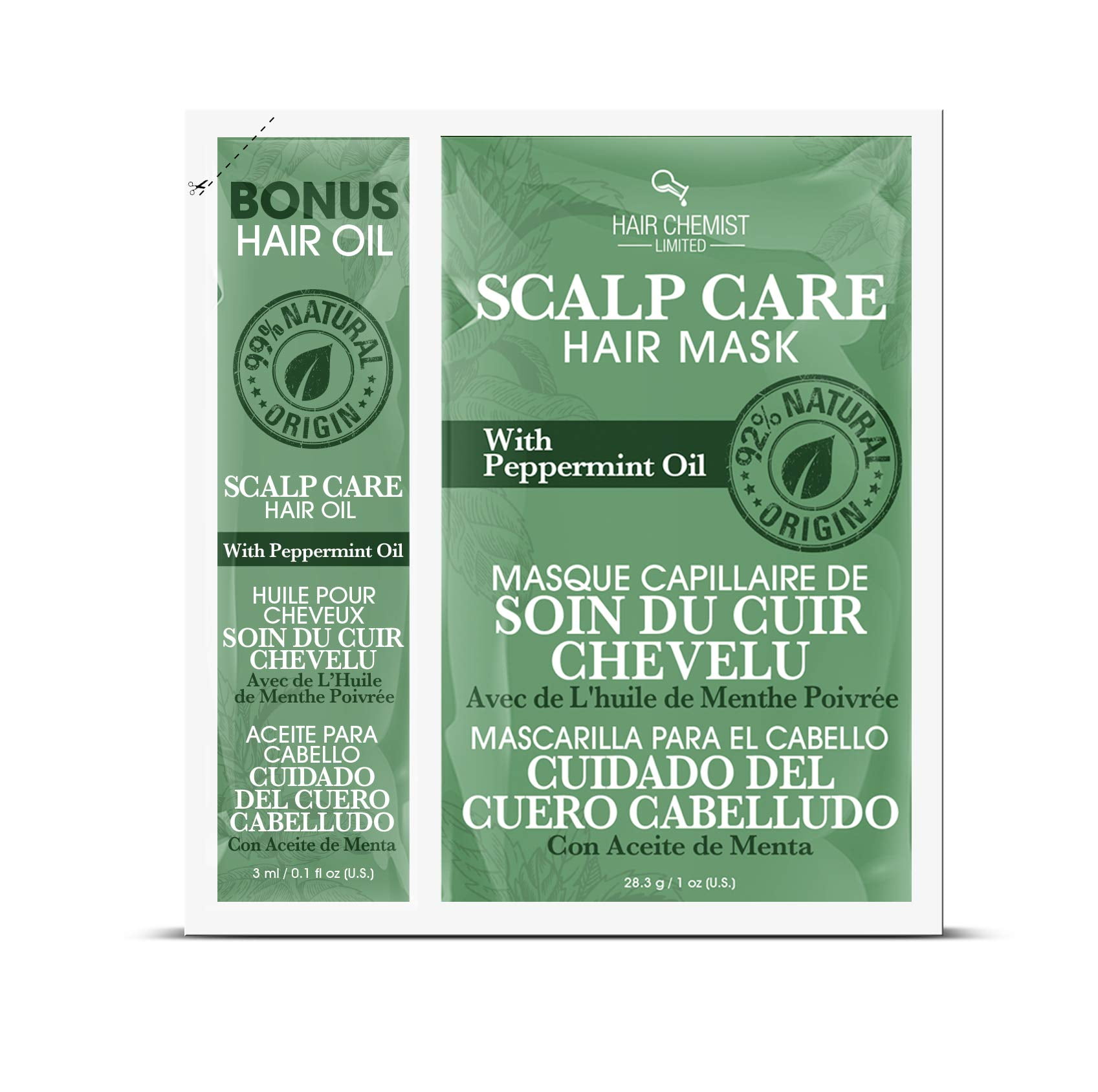 Hair Chemist Scalp Care Hair Mask with Peppermint Oil Packette 1 oz