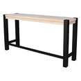 thumbnail image 6 of International Concepts Solid Wood Tall Accent Table with Iron Legs, 6 of 6