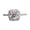 B, variant on Women's Artificial Diamond Ring, Exquisite Alloy Fashion Ring, Elegant Jewelry for Bridal Party Prom Daily Wear, Perfect Birthday Mother's Day Gift for Mom Wife