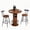 Brown, variant on Tmsan barstools counter stools sets of 3 table,for Breakfast Nook,Living Room,Kitchen,Black