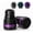 Black + Purple, variant on SupreGear Cane Tips 3/4 Inch (19 mm) 2-Pack Black & Purple Non-Slip Rubber Replacement Feet