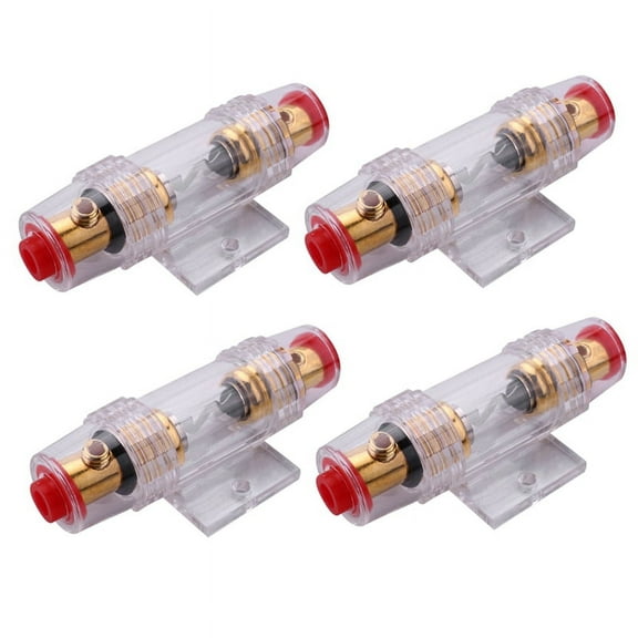 4X Car Stereo 8 Gauge Support Fuse Holder and Fuse 60 Amp Audio Cable