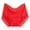 Red, variant on 3 Packs Women's Underwear Solid Plus Size Mid High Waist Comfortable Breathable Elderly Mother Briefs Panties for Women L Beige