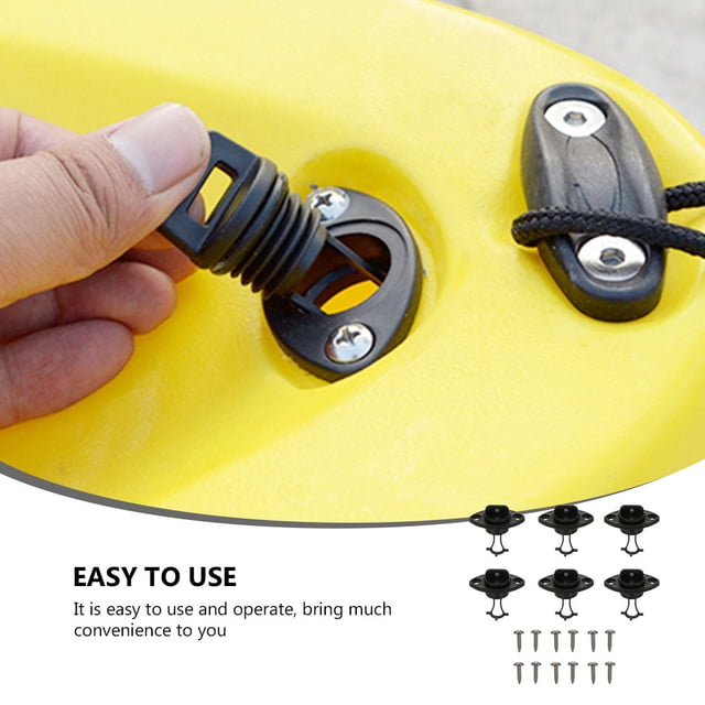 IFANLANDOR 1 Ensemble de Bouchons de Trou de Kayak avec Design Simple pour Hommes Femmes Noir ABS