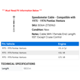 thumbnail image 2 of Speedometer Cable - Compatible with 1975 - 1976 Pontiac Ventura, 2 of 2
