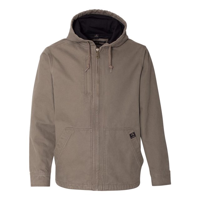 DRI DUCK Laredo Boulder Cloth Canvas Jacket with Thermal Lining, M, Gravel