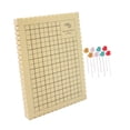 thumbnail image 3 of Kit de Tablero Y Alfileres de Macramé con Instrucciones Incluidas, Ligero, Reutilizable, con Cuadrículas para Medir Y Hacer Nudos Tú Mismo. 6x9 pulgadas, 3 of 8