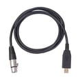 thumbnail image 1 of Cable de Audio Sunnimix XLR Hembra A USB Adaptador Convertidor 6,6 Pies Cable de micrófono USB, 1 of 6