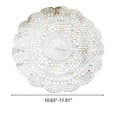 thumbnail image 3 of Hariumiu Kitchen 11" Doilies Cloth Lace Crochet Doilies for Tables Table Place Mats Placemats for Kitchen Coasters Doilies Round Handmade Crochet Cotton Lace Glass Bowl Dish Dining Table Mats, 3 of 8